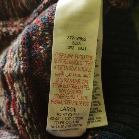 Men's half-open pullover sweater - Picture 6 of 6